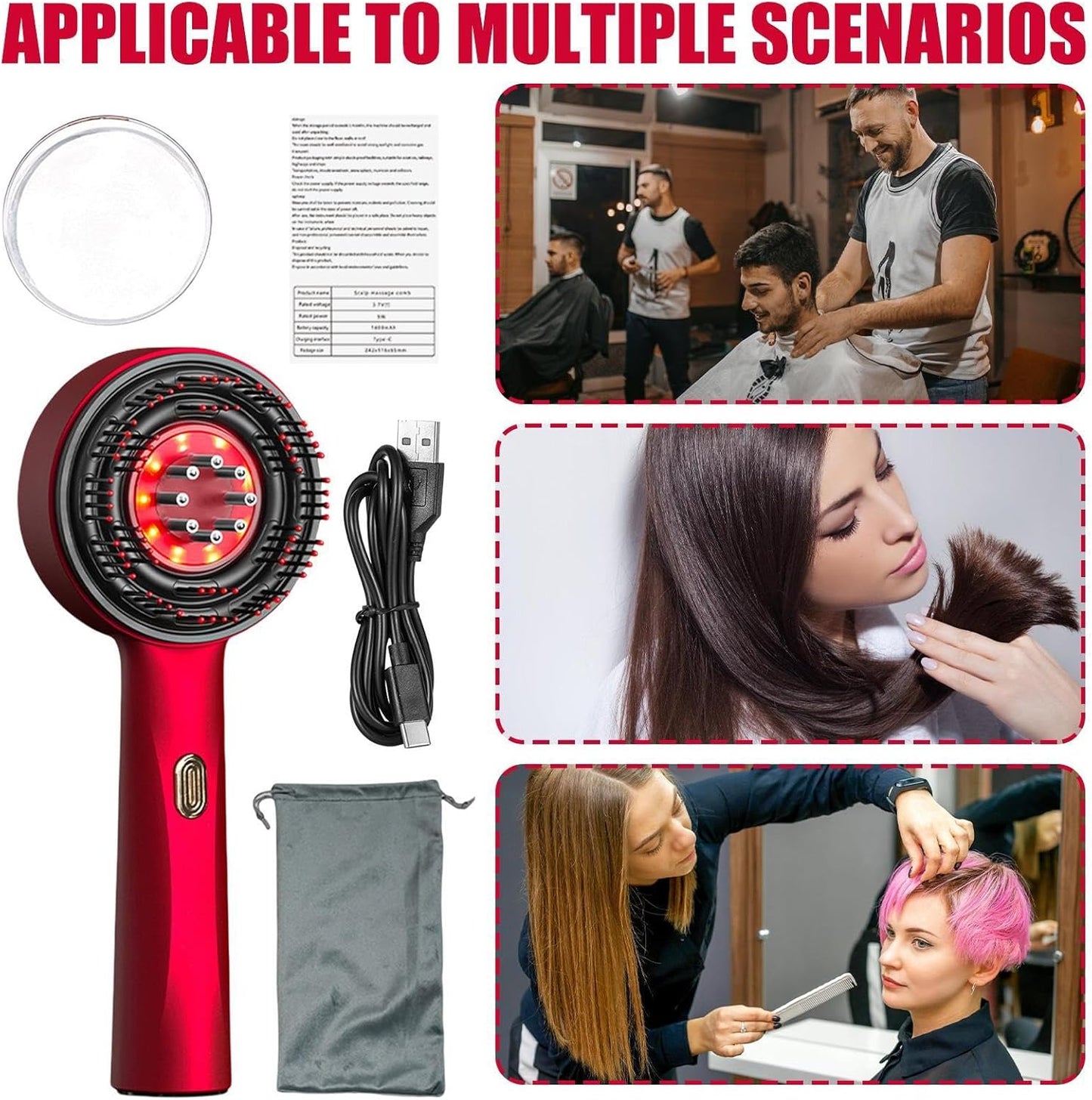 Electric Scalp Massage – Relajación Profunda y Estimulación Capilar