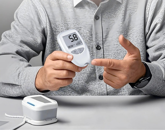 Medidor de Glucosa en Sangre Digital con 50 Tiras y Lancetas Estériles – Kit Completo para Monitoreo en Casa