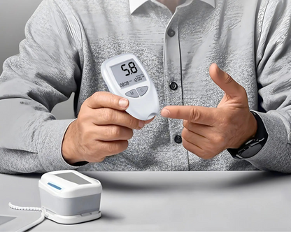 Medidor de Glucosa en Sangre Digital con 50 Tiras y Lancetas Estériles – Kit Completo para Monitoreo en Casa